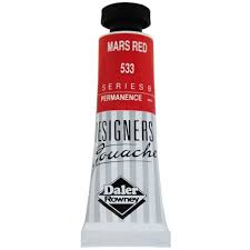Daler-Rowney Designers' Gouache Paint 15ml Mars Red