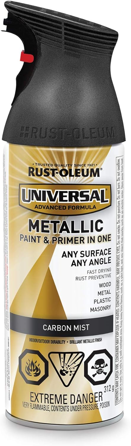 Rust-Oleum Universal Metallic Finish in Carbon Mist, 312g