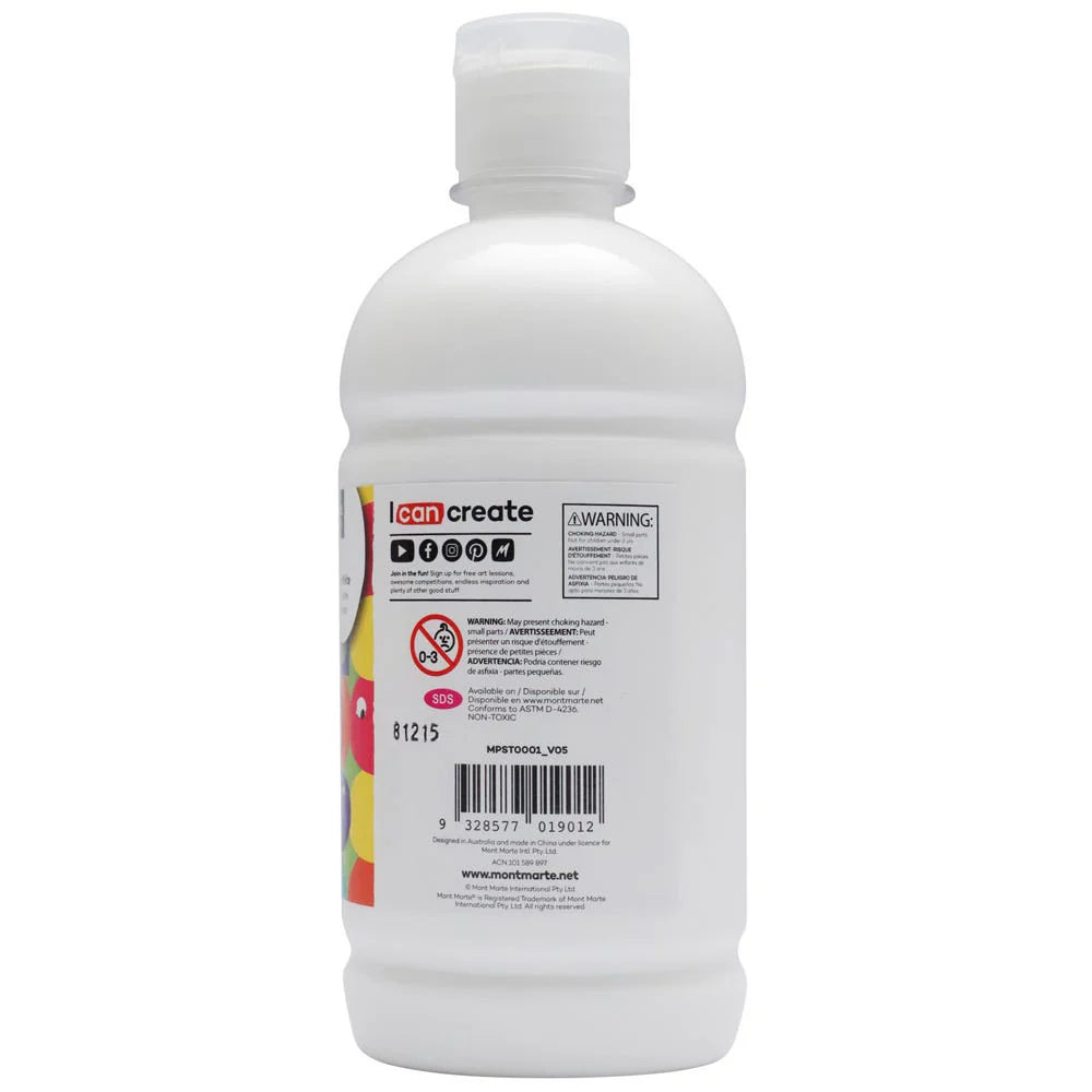Mont Marte Poster Paint 500Ml - Titanium White