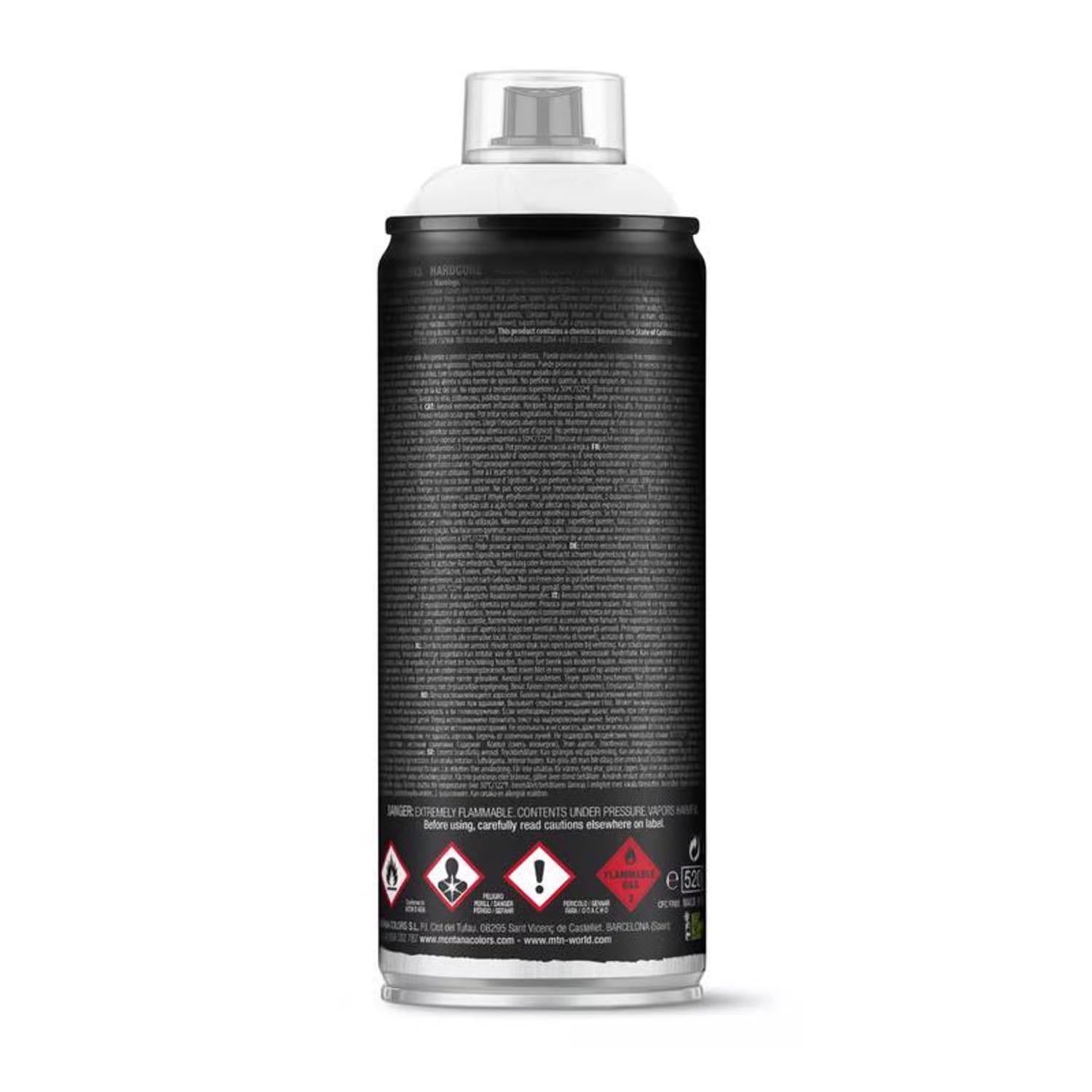 White Spray Paint  Mtn Hardcore  400 ml