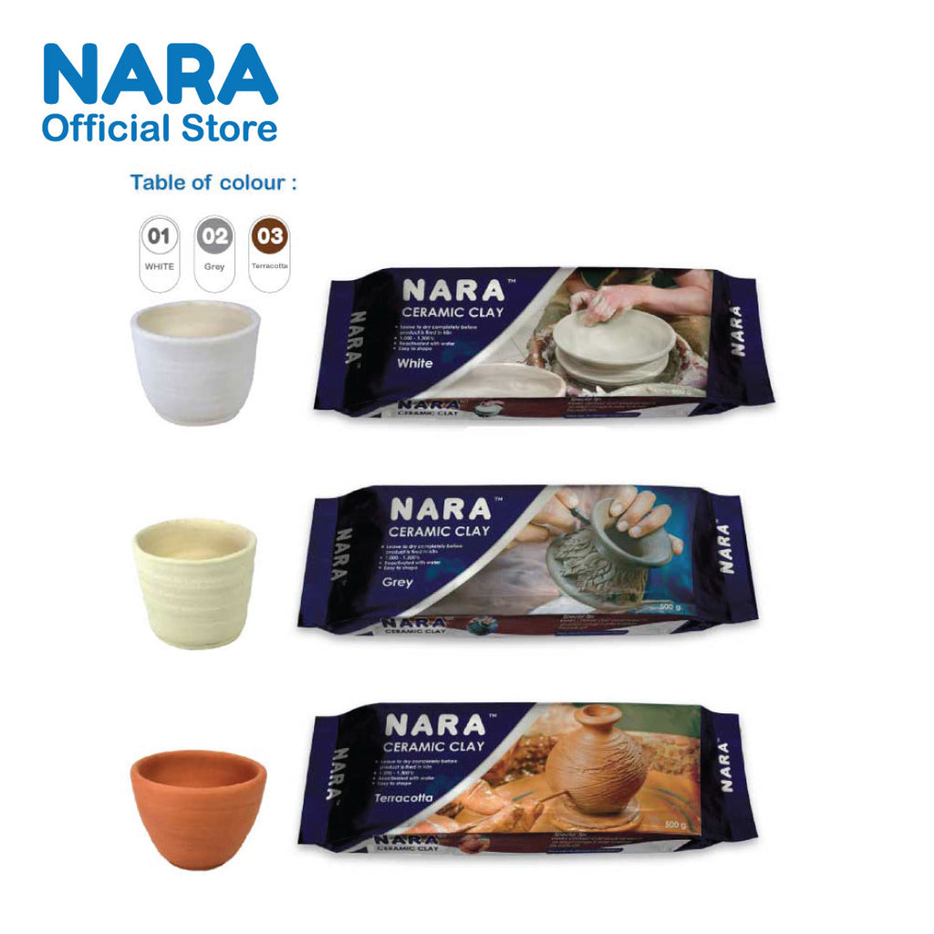 Nara White Ceramic Clay  1 Kg