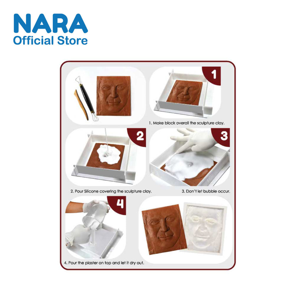 NARA SCULPTURE CLAY HARD 908 GRM TERRACOTTA