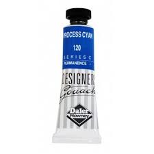 Daler-Rowney Designers' Gouache Paint 15ml Process Cyan 120