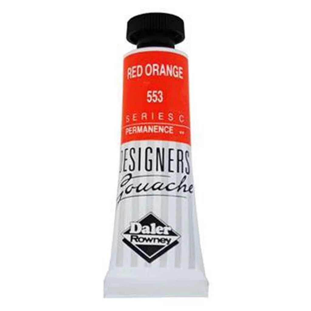 Daler-Rowney Designers' Gouache Paint 15ml Red Orange