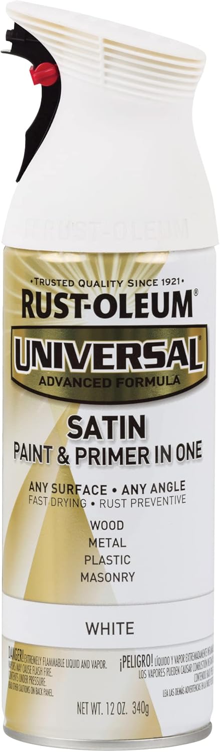 Rust-Oleum Universal All Surface Spray Paint, 12 oz, Satin White