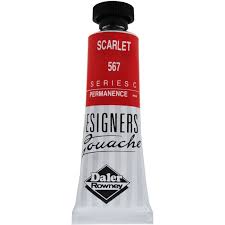 Daler-Rowney Designers' Gouache Paint 15ml Scarlet