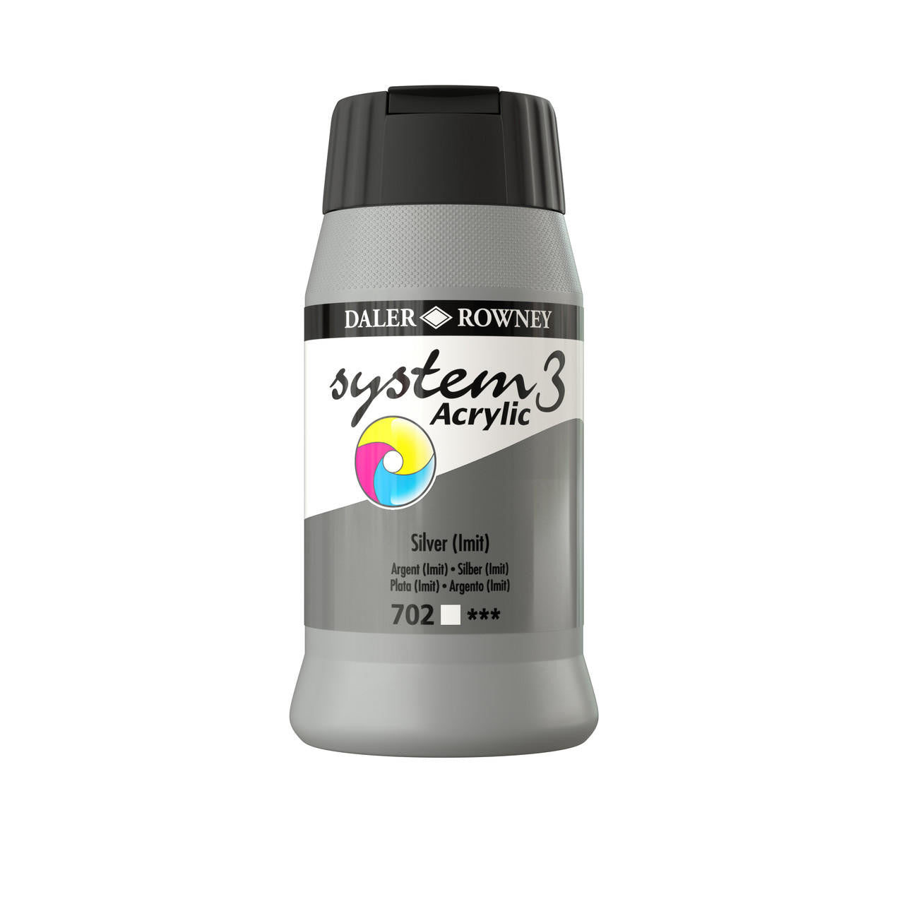 Daler-Rowney System 3 Original Acrylic Colours 500ml -Silver Lmit