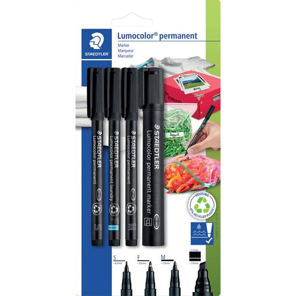 Staedtler lumocolor Peramanent Marker set 4 Pcs