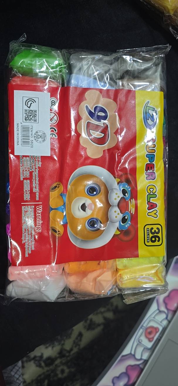 Kids Super Colored Clay Set - 24 Pieces