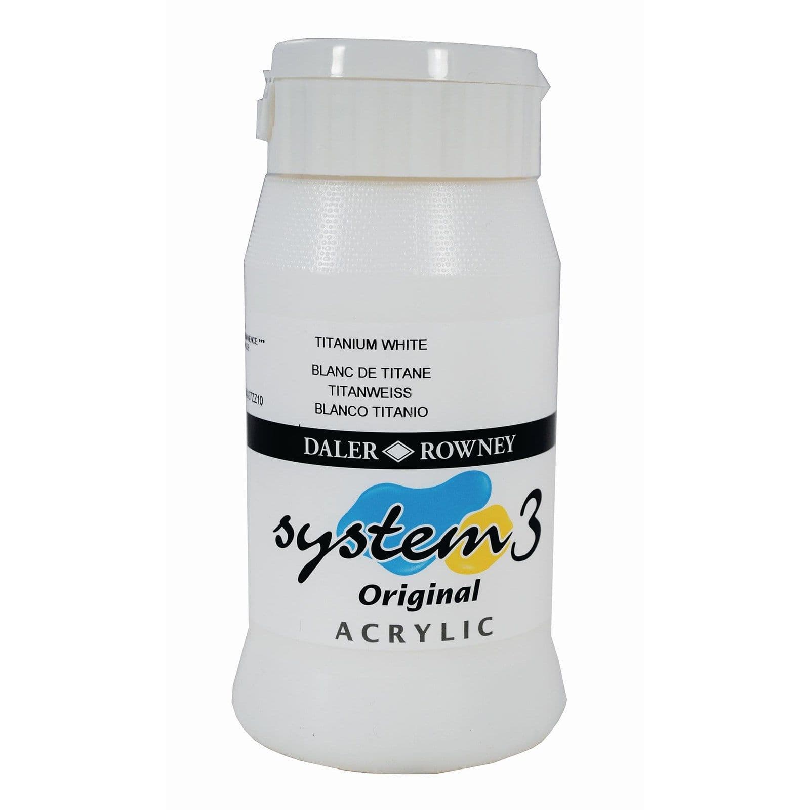 Daler-Rowney System 3 Original Acrylic Colours 500ml -Titanium White