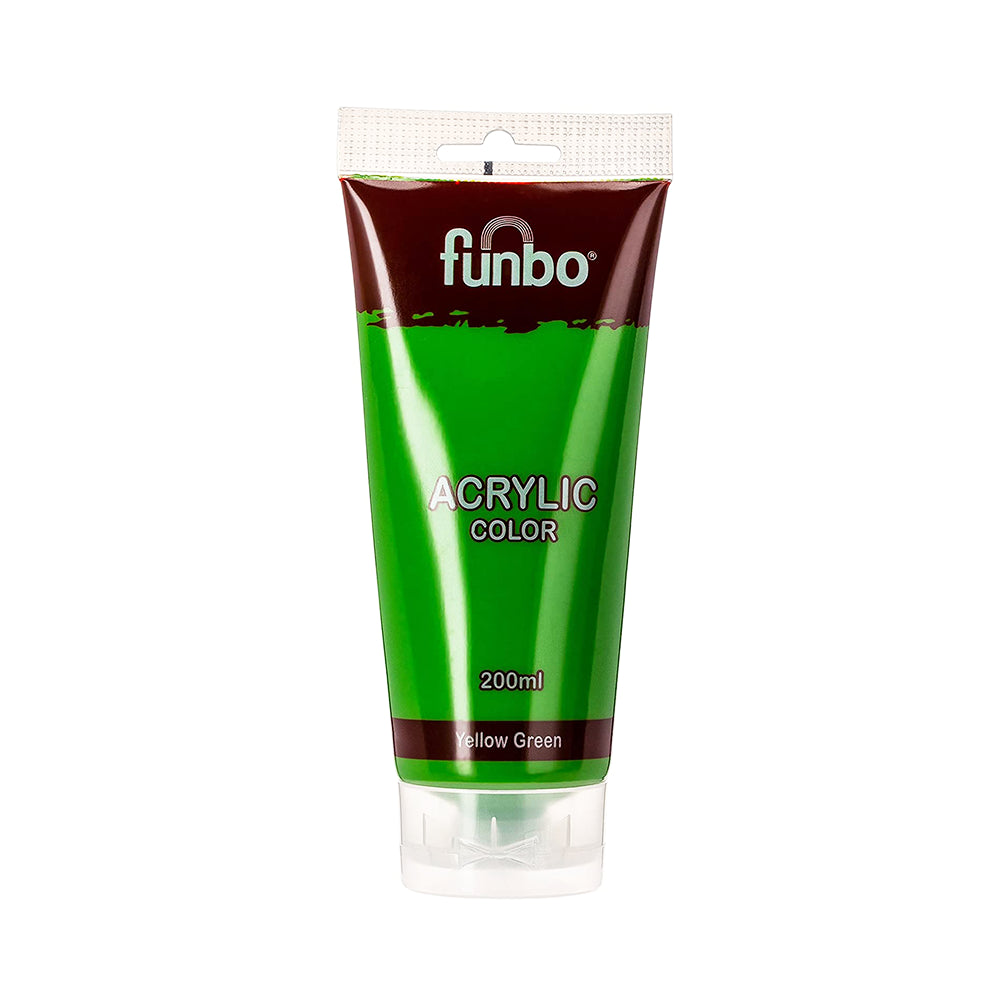 Funbo Yellow Green Acrylic Tube – 200 ml