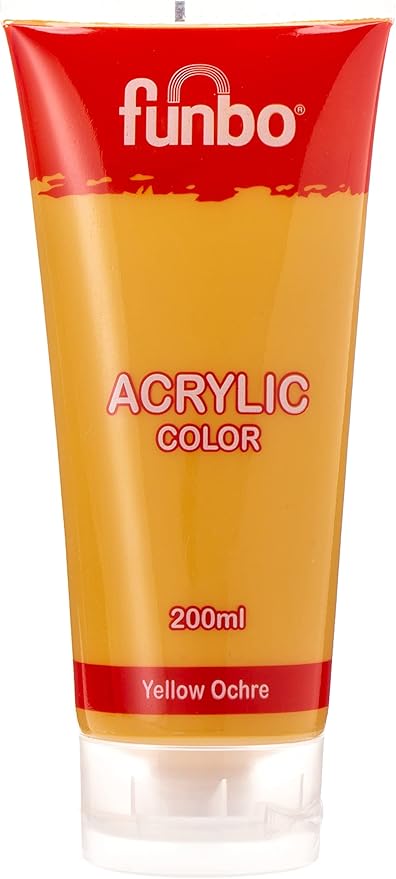 Funbo Acrylic Tube 200 ml Yellow Ochre